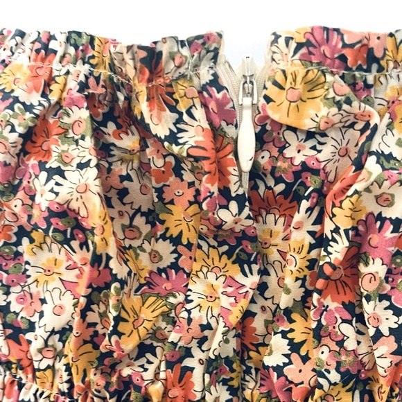 For Love & Lemons Libby Floral Mini Dress Vintage Inspired Women's Size Medium - Picture 8 of 11